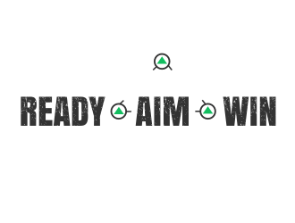 READY • AIM • WIN logo design by rgb1