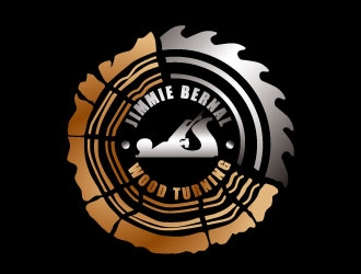 Jimmie Bernal Wood Turning logo design by REDCROW