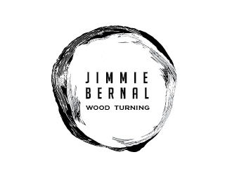 Jimmie Bernal Wood Turning logo design by Rachel