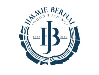 Jimmie Bernal Wood Turning logo design by sanworks