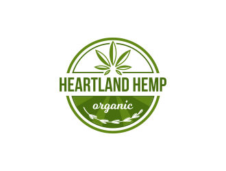 Heartland Hemp Organic logo design by ArRizqu
