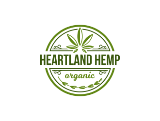 Heartland Hemp Organic logo design by ArRizqu