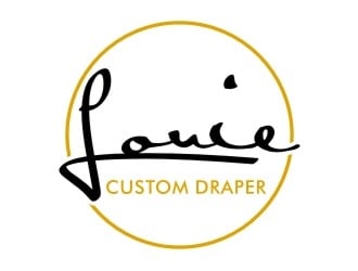 Louie Custom Drapery logo design by dibyo