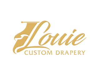 Louie Custom Drapery logo design by megalogos
