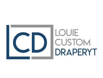 Louie Custom Drapery logo design by REDCROW