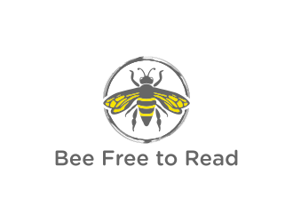 Bee Free to Read logo design by BlessedArt