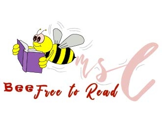 Bee Free to Read logo design by bulatITA