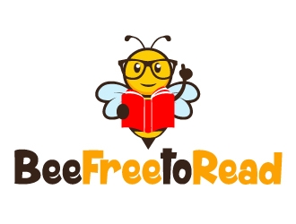 Bee Free to Read logo design by ElonStark