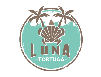 Luna Tortuga logo design by YONK