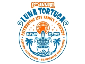 Luna Tortuga logo design by aura
