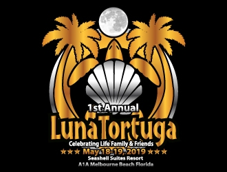 Luna Tortuga logo design by ZQDesigns