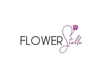 FLOWERSTELLE logo design by heba