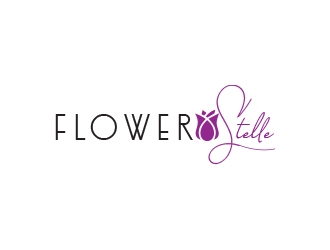 FLOWERSTELLE logo design by heba