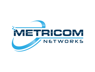 Metricom Networks logo design by thegoldensmaug
