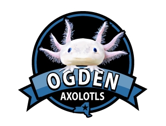 Ogden Axolotls logo design by ZQDesigns
