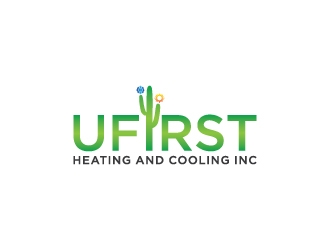 UFIRST Heating and Cooling INC logo design by dhika