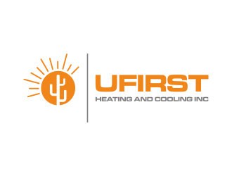 UFIRST Heating and Cooling INC logo design by savana