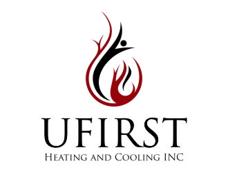 UFIRST Heating and Cooling INC logo design by jetzu