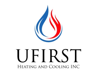 UFIRST Heating and Cooling INC logo design by jetzu