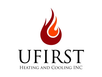 UFIRST Heating and Cooling INC logo design by jetzu