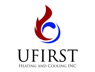 UFIRST Heating and Cooling INC logo design by jetzu