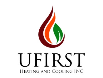 UFIRST Heating and Cooling INC logo design by jetzu
