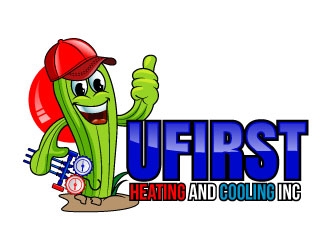 UFIRST Heating and Cooling INC logo design by uttam