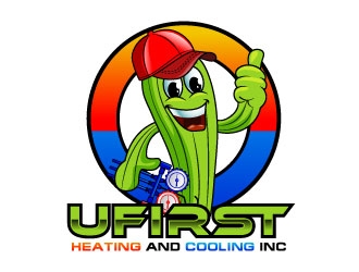 UFIRST Heating and Cooling INC logo design by uttam