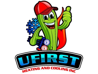 UFIRST Heating and Cooling INC logo design by uttam
