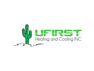UFIRST Heating and Cooling INC logo design by ROSHTEIN