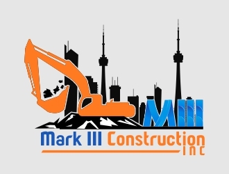 Mark III Consruction Inc logo design by DanizmaArt
