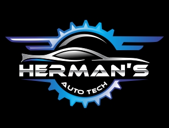Herman’s Auto Tech  logo design by ruki