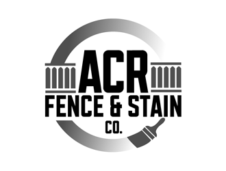 ACR Fence & Stain Co. logo design by megalogos