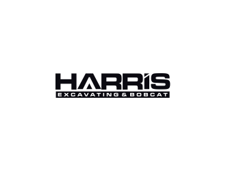 Harris Excavating & Bobcat logo design by haidar