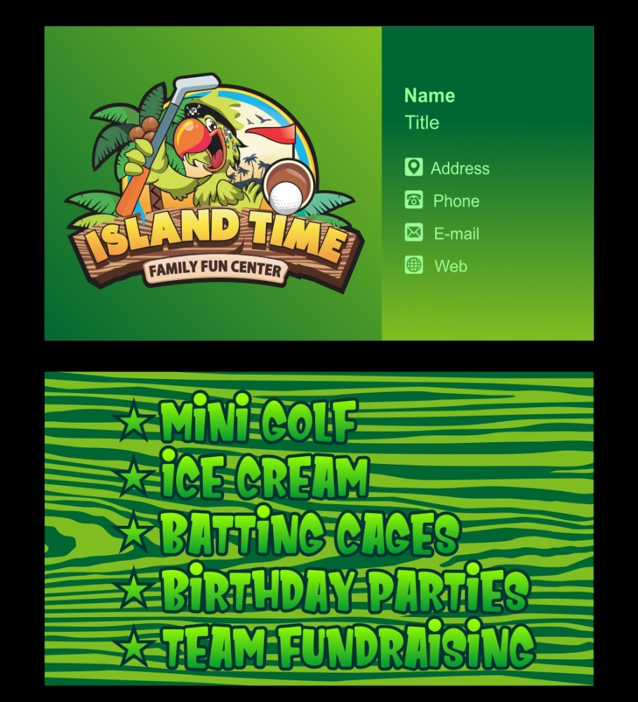 Island Time Family Fun Center logo design by aura