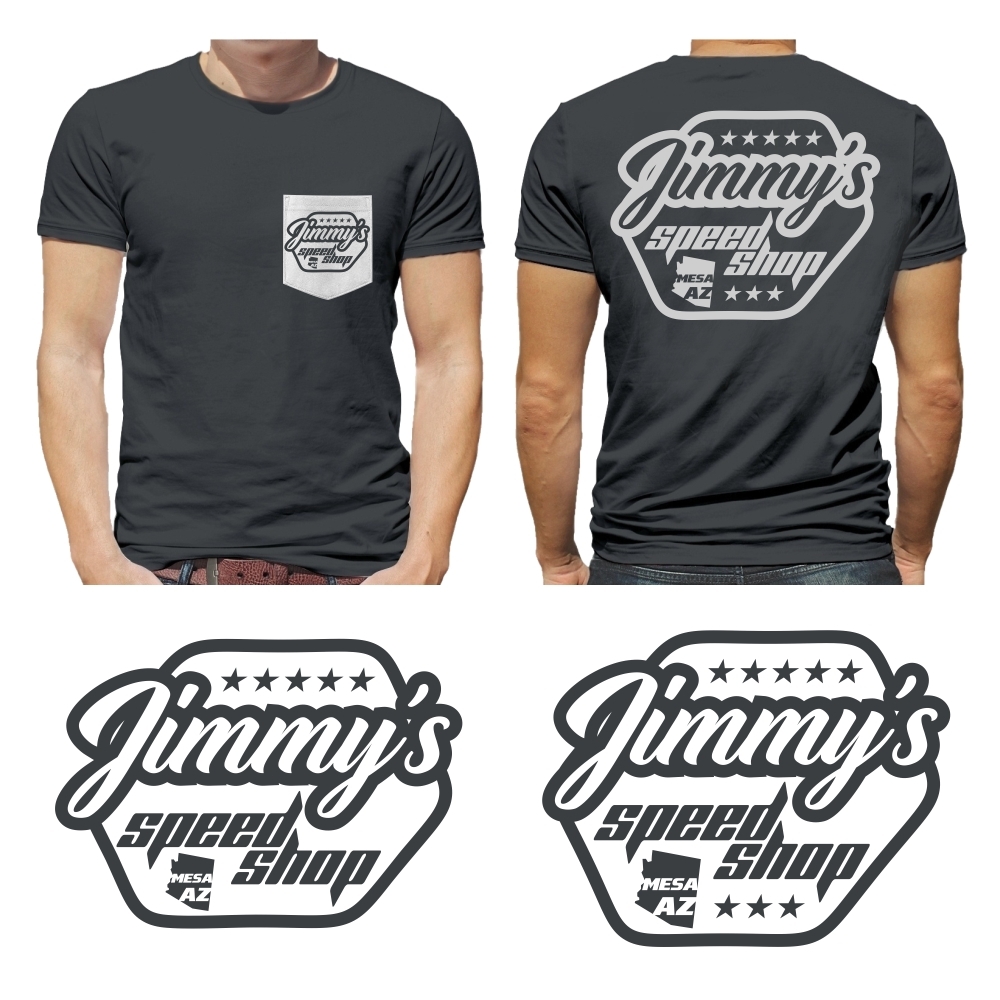 Jimmys speed shop logo design by aura