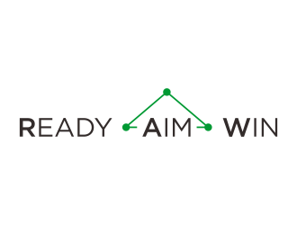 READY • AIM • WIN logo design by dewipadi