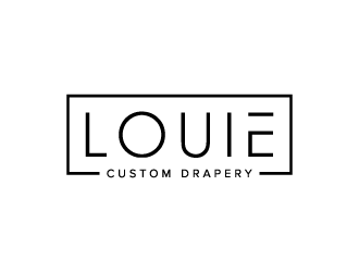 Louie Custom Drapery logo design by denfransko
