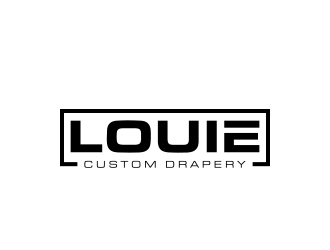 Louie Custom Drapery logo design by MarkindDesign