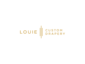 Louie Custom Drapery logo design by pencilhand