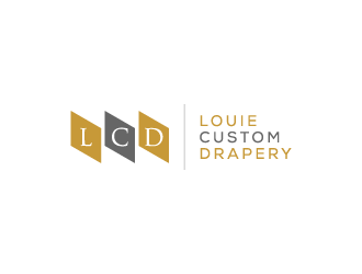 Louie Custom Drapery logo design by pencilhand