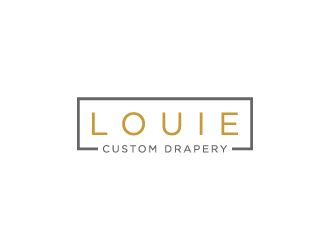 Louie Custom Drapery logo design by pencilhand