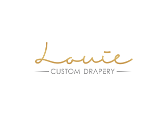 Louie Custom Drapery logo design by YONK