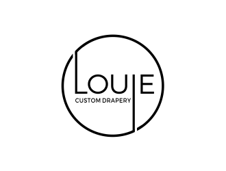Louie Custom Drapery logo design by kimora