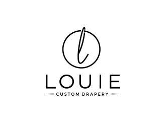 Louie Custom Drapery logo design by kimora