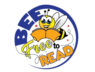 Bee Free to Read logo design by gogo