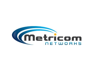 Metricom Networks logo design by jishu