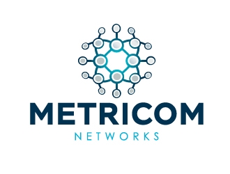 Metricom Networks logo design by Marianne