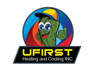 UFIRST Heating and Cooling INC logo design by Bl_lue