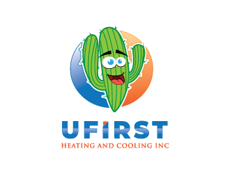 UFIRST Heating and Cooling INC logo design by rootreeper